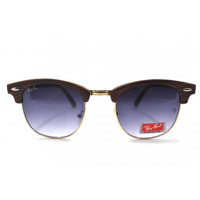 RAY-BAN CLUBMASTER 3016 Коричневое-дерево