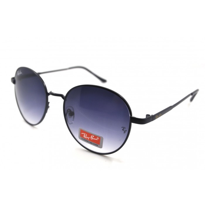 СОЛНЦЕЗАЩИТНЫЕ ОЧКИ Круглые RAY-BAN 663 Черно-серые