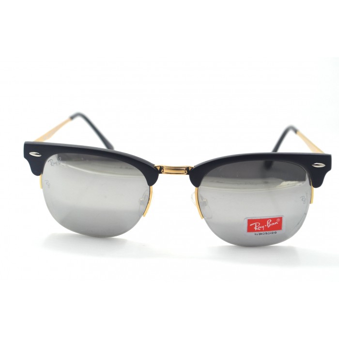 СОЛНЦЕЗАЩИТНЫЕ ОЧКИ RAY-BAN CLUBMASTER 8056 Золото-зеркало