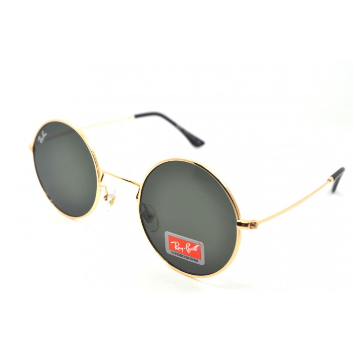 СОЛНЦЕЗАЩИТНЫЕ ОЧКИ КРУГЛЫЕ RAY-BAN 3592 Золото-зеленые