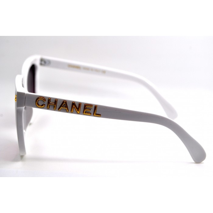 Женские поляризованные солнцезащитные очки chanel 6007-2 белые