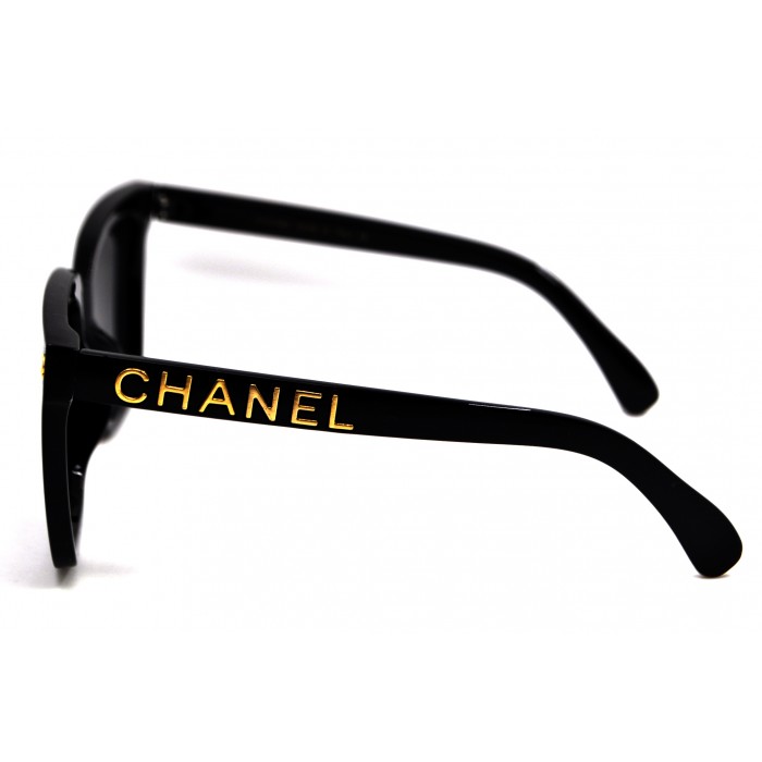 Женские поляризованные солнцезащитные очки chanel 6007-2 черные